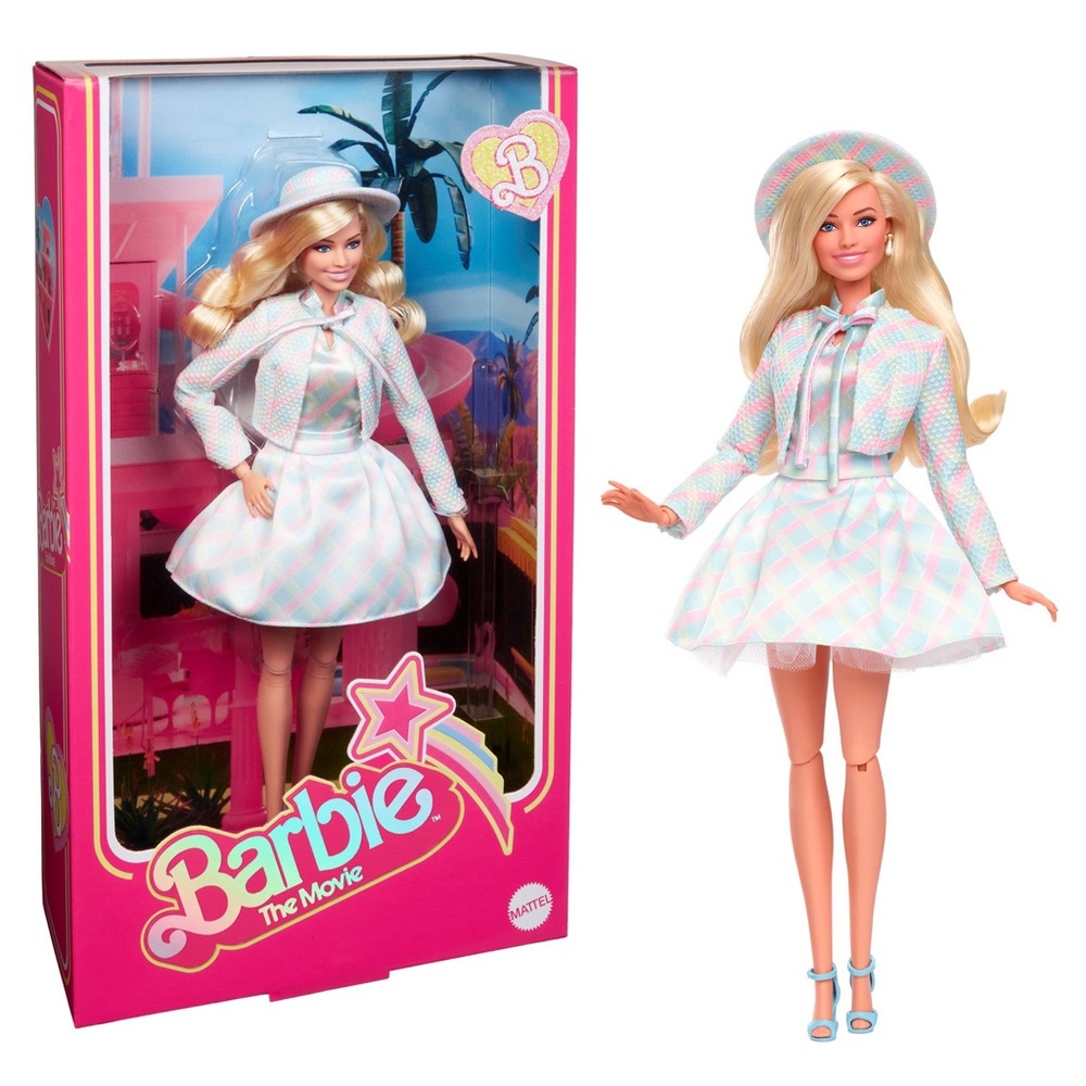 Barbie: The Movie Barbie Doll Blue Plaid Outfit NEW in Box